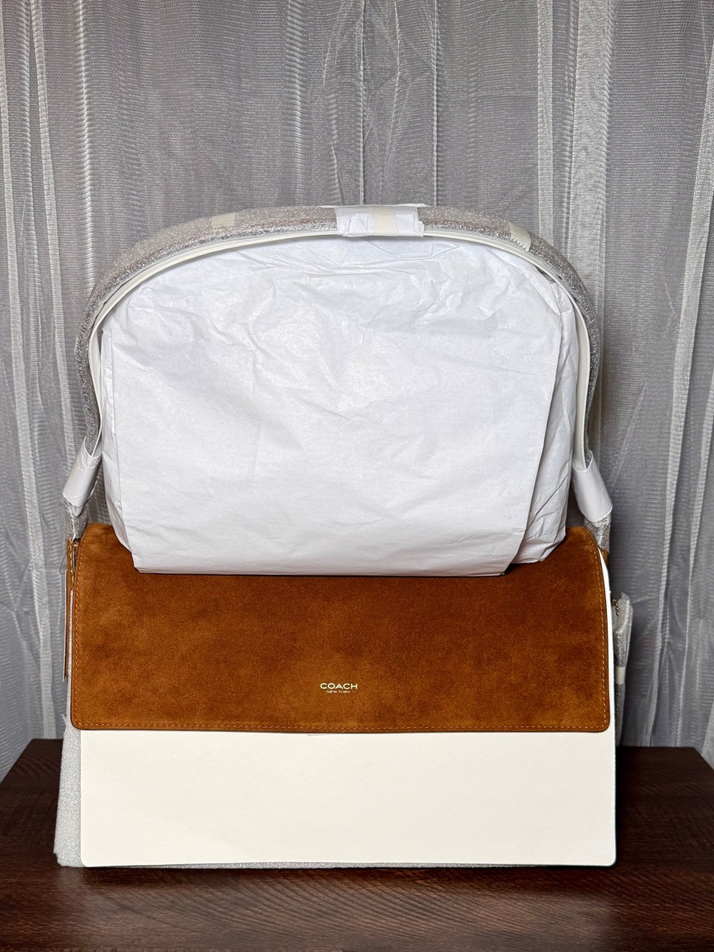 Coach Chelsea 36 Suede Leather Shoulder Bag